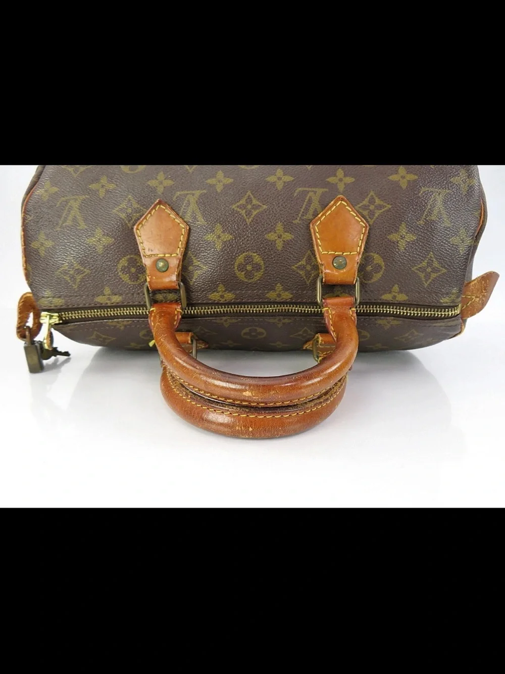 Louis Vuitton Brown Monogram Duffel Bag with Vachetta Trim